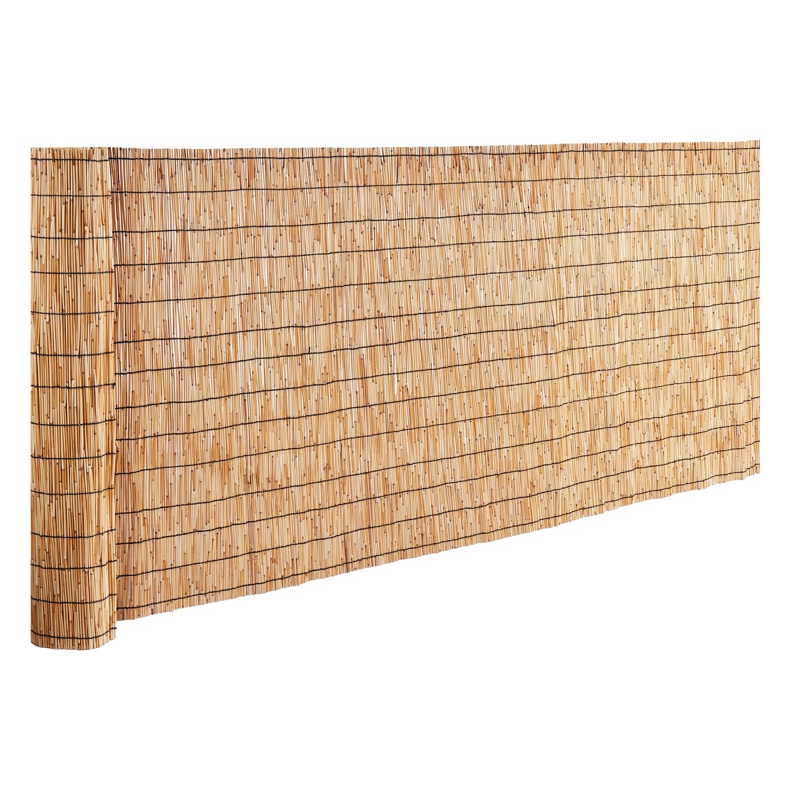 VEVOR Clôture en Roseau Naturel, 3 x 1 m, canisse en Roseau, Brise-Vue d'intimité de Balcon, écran de confidentialité décorative pour terrasse extérieure, séparation de Jardin, aménagement paysager
