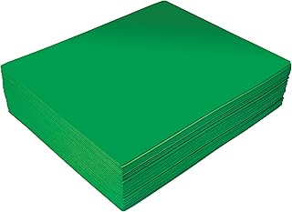Green EVA Foam Sheets, 30 Pack, 2mm Thick, 9 x 12 Inch, by Better Office Products, Green Color, for Arts and Crafts, 30 Sh...