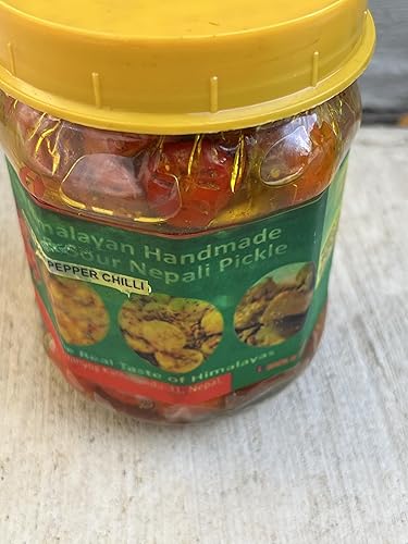 Auténtico Nepalí Akabare Khursani Salsa Pepinillo de cereza roja picante - Chiltepin Peppers/Chile Chiltepe/Chile Piquin Super Spicy Akabare