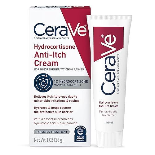 CeraVe LociĂłn hidratante para alivio de picazĂłn Crema antipicazĂłn de hidrocortisona 1 Ounce CeraVe LociĂłn hidratante para alivio de picazĂłn Crema antipicazĂłn de hidrocortisona 1 Ounce