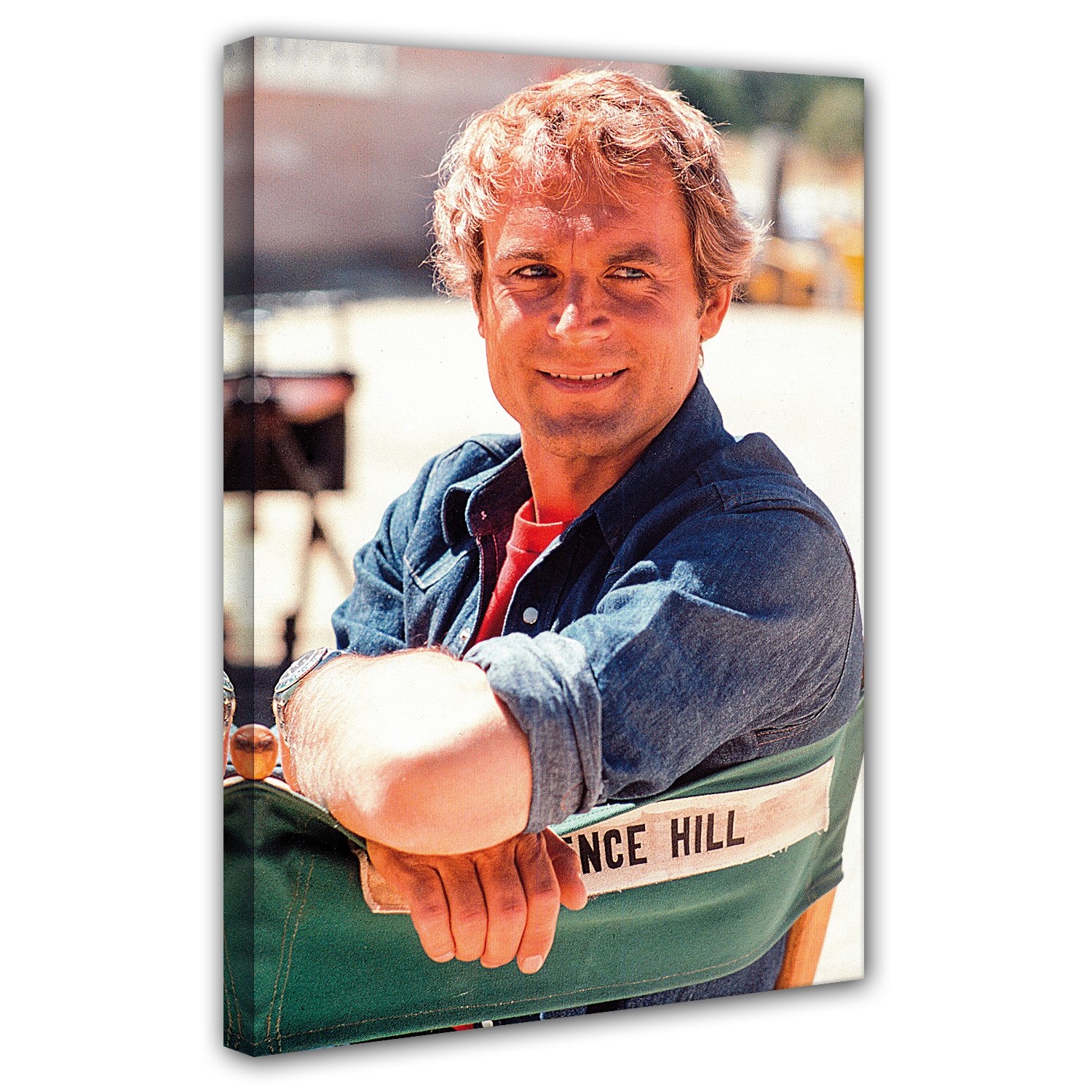 Terence Hill - Set cinematografico - Canvas (60x80cm)