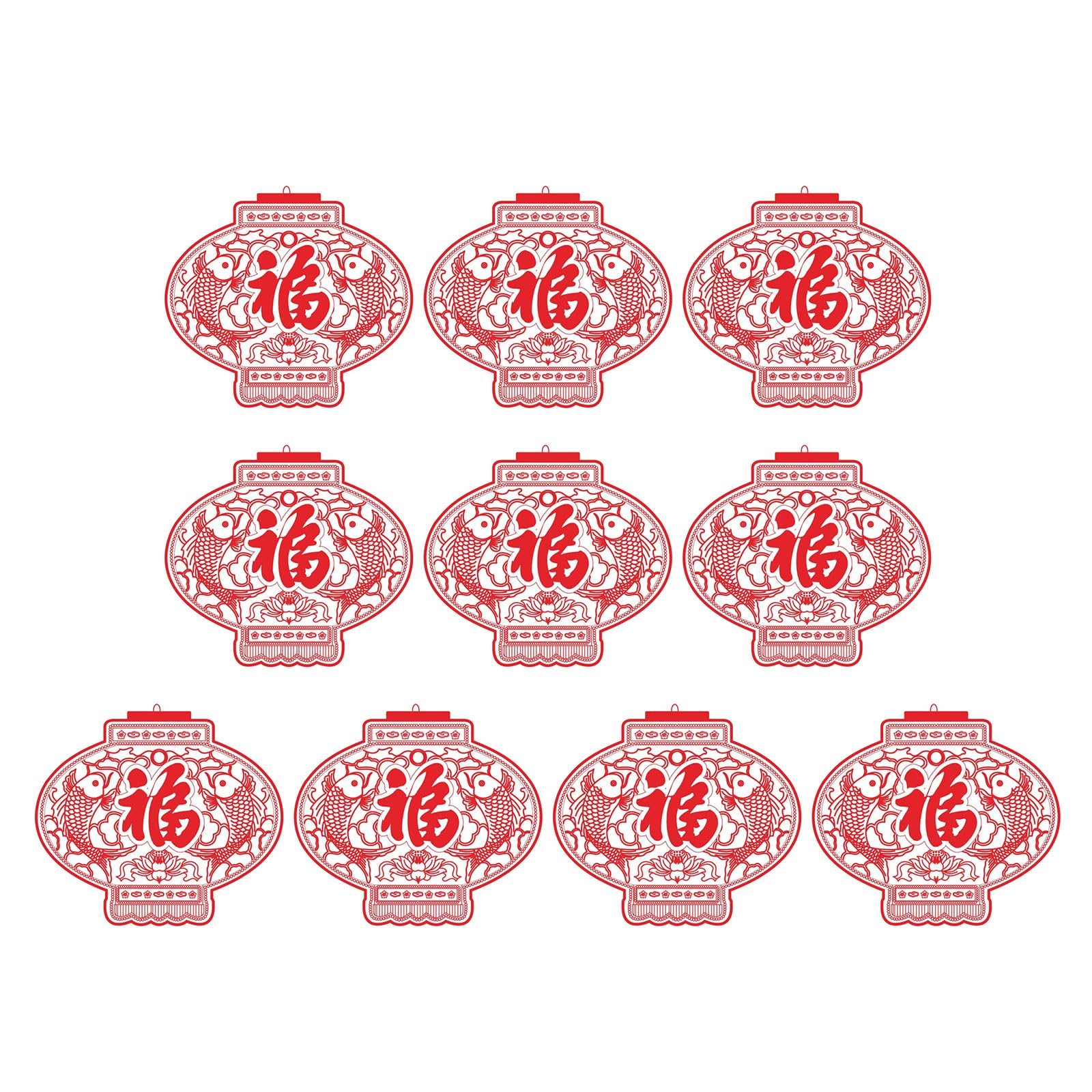 Auspiciously Snake Year Window Clings 18Pcs Chinese New Year Blessing Window Sticker Decal for Spring Festival Decors Films