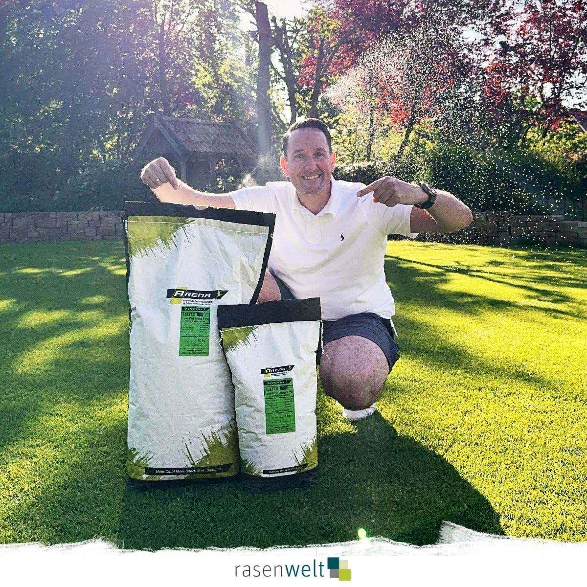 ARENA Rasensamen 4Elite Ultrafine Lowcut 10kg | tiefschnittverträgliches, feines Saatgut in zertifizierter Top-Qualität | für perfekten Rasen