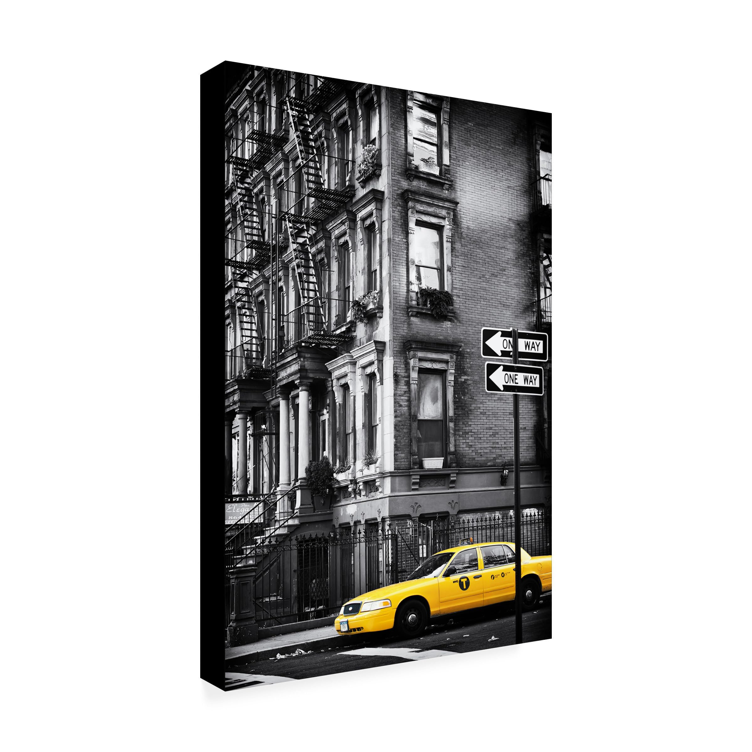 Wrapped Canvas Wall Art - Philippe Hugonnard NYC Yellow Cab Wall Art for Living Room Bedroom or Office