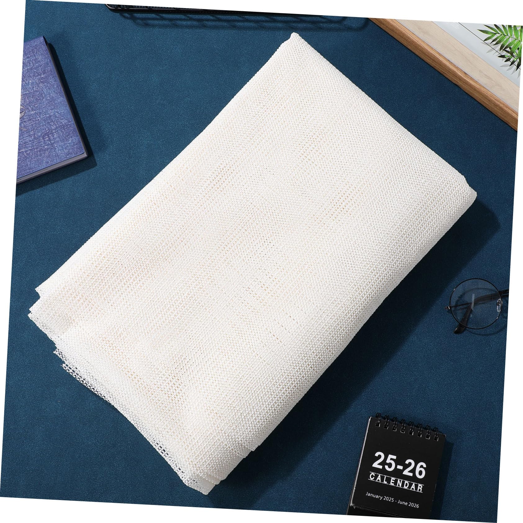 Tapis Antidérapant PVC Blanc 200x300 Cm, Anti Dérapant Tapis pour Protections de Sol, Empêche Glissement et Enroulement, Pose Facile