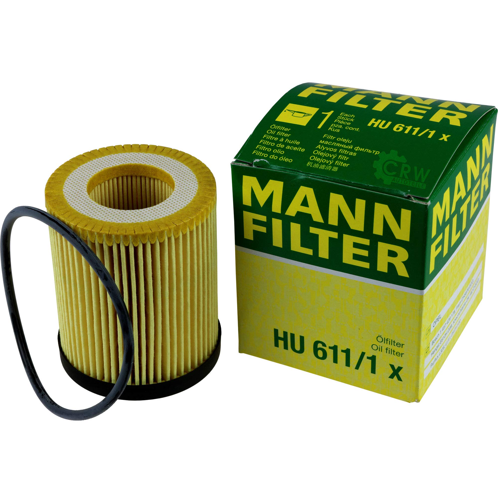 Paquete de inspección Kit de mantenimiento de filtros con filtro de aceite HU 611/1 x, filtro de aire C 27 181, filtro de combustible WK 512, filtro de habitáculo CUK 3059, tornillo de