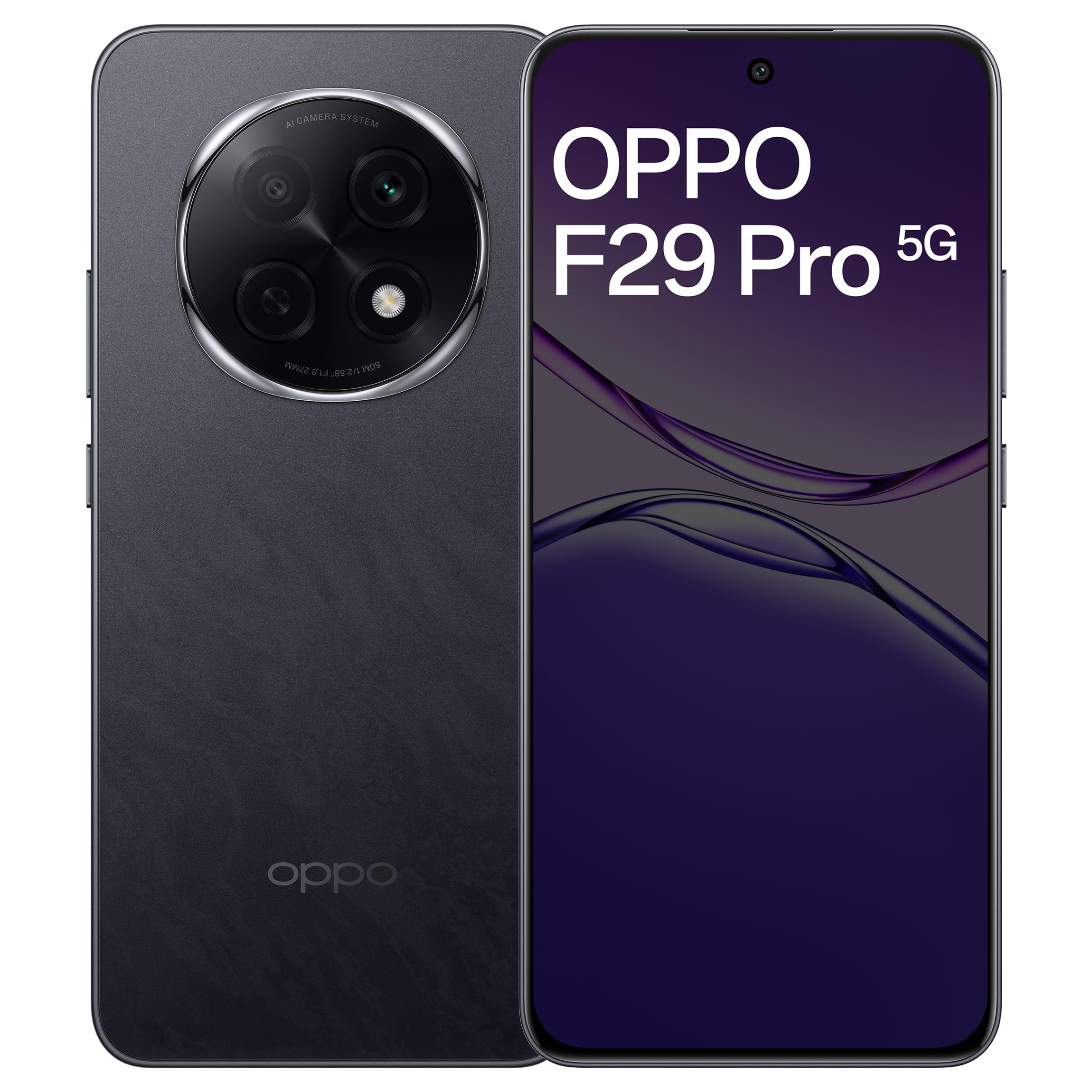 OPPO F29 Pro 5G (Granite Black, 8GB RAM, 256GB Storage) Without Offer