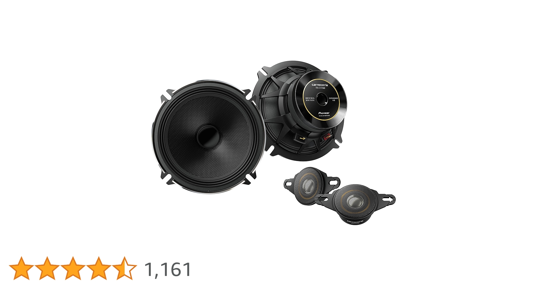 Pioneer カロッツェリア　TS-C1736S プラド　150 カロッツェリア(パイオニア) 17cmセパレート2ウェイスピーカー