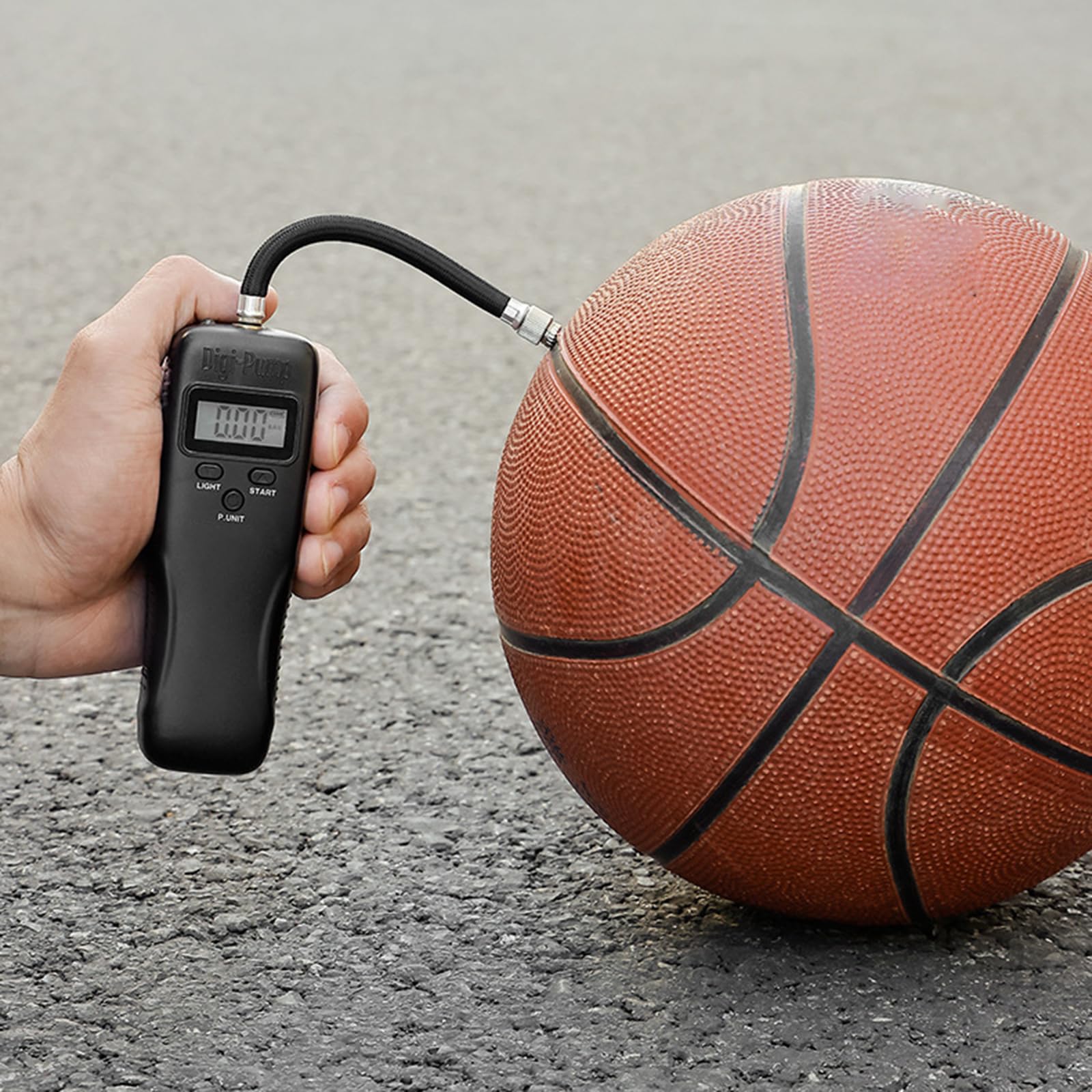 Pompe gonfiaggio multifunzionali Portatili Pompe per palloni Sportivi elettrici Ricaricabili con Motore a Basso Rumore Gonfiatore per palloni Sportivi Sport Elettrico Ricaricabile