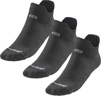 R-Gear Drymax Double Tab Running Socks For Men and Women | Breathable, Moisture Control & Anti Blister | 3 Pack
