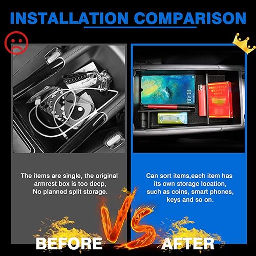 Miniatura 4 de Autorder Organizador de consola central para 2021 2022 2023 2024 2025 Kia K5 GT Line Accesorios Caja de almacenamiento para reposabrazos Bandeja de
