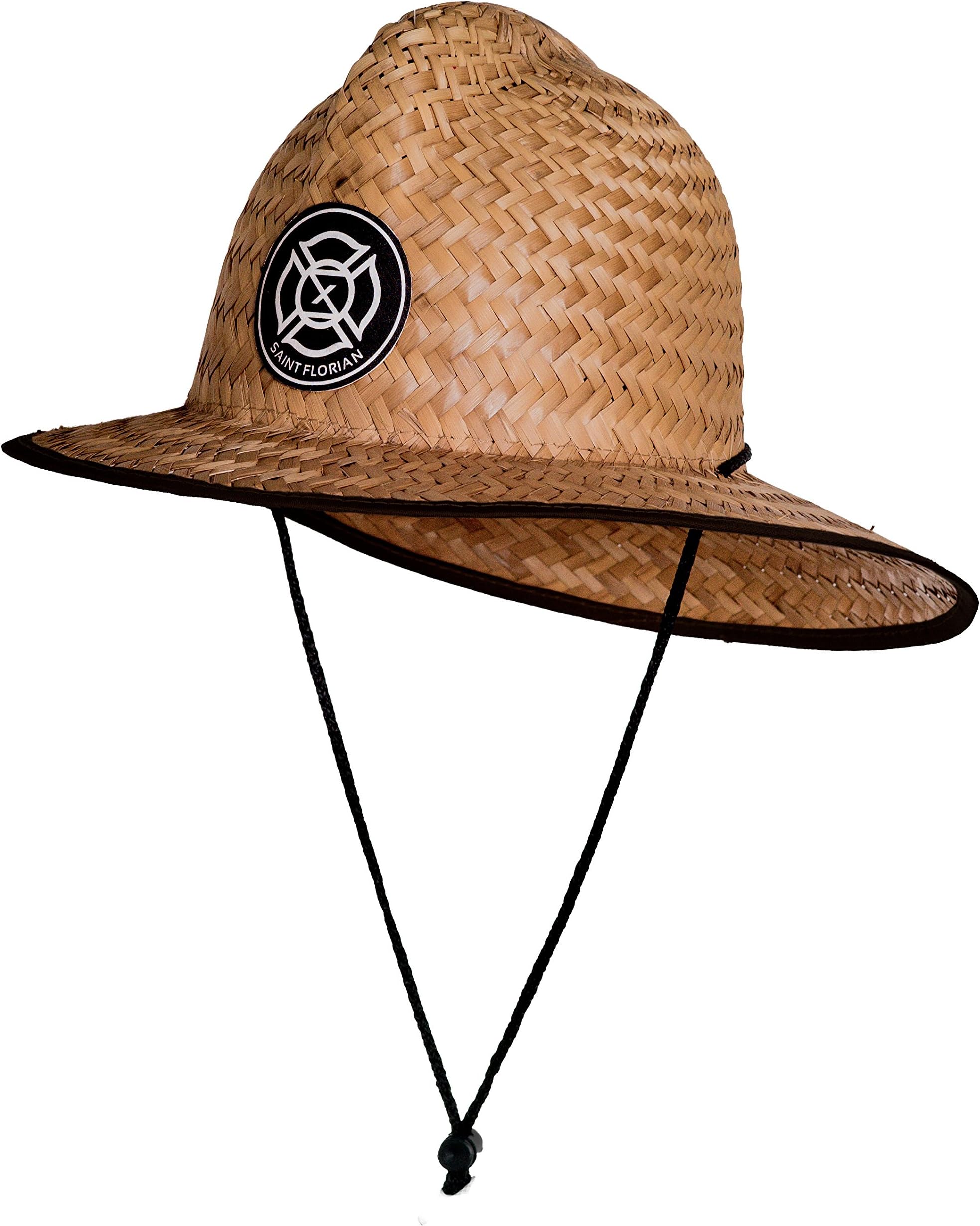 Straw Firefighter Hat- Large/XL 60cm (Large/XL 60cm, Clean (Few Burn Markings))