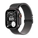 Apple Watch Ultra 3 GPS + Cellular 49mm Black Titanium Case with Black Titanium Milanese Loop - Large gallery image