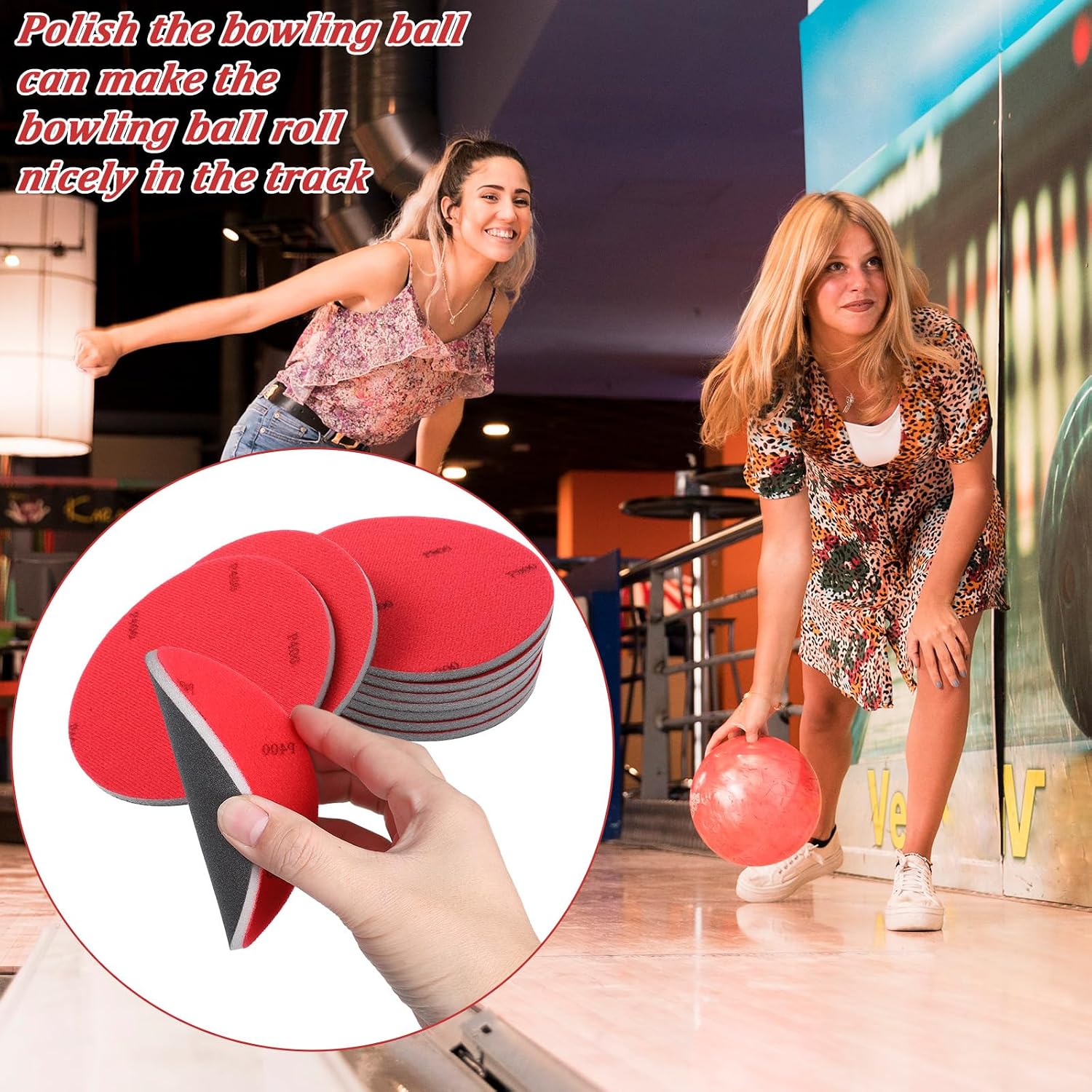 9 Pc Bowling Sanding Pad Bowling Ball Sanding Sand Pad Accessory
