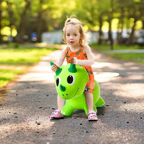 Vista 52 de ZOOJOY Bee Bouncy Animals Hopper, tolva inflable para rebotar, para interiores y exteriores, juguetes para saltar de rebote para niños pequeños