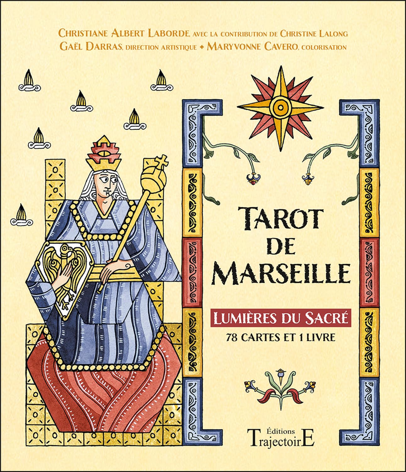Tarot de Marseille - Lumières du Sacré - Coffret: Lumières du Sacré. Avec 78 cartes et 1 livre