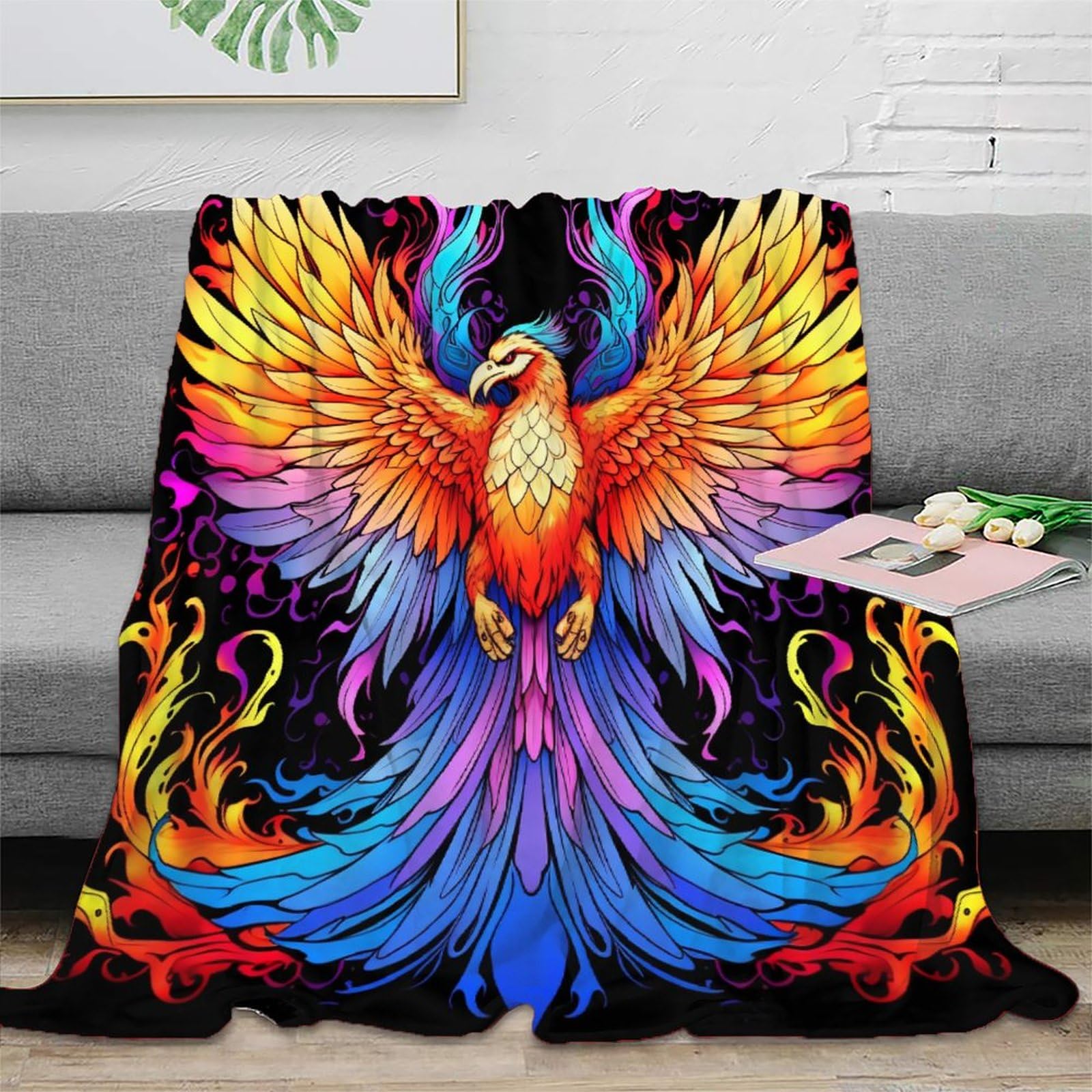 Couverture flanelle 3D animaux d'art super douce contre le froid de l'hiver