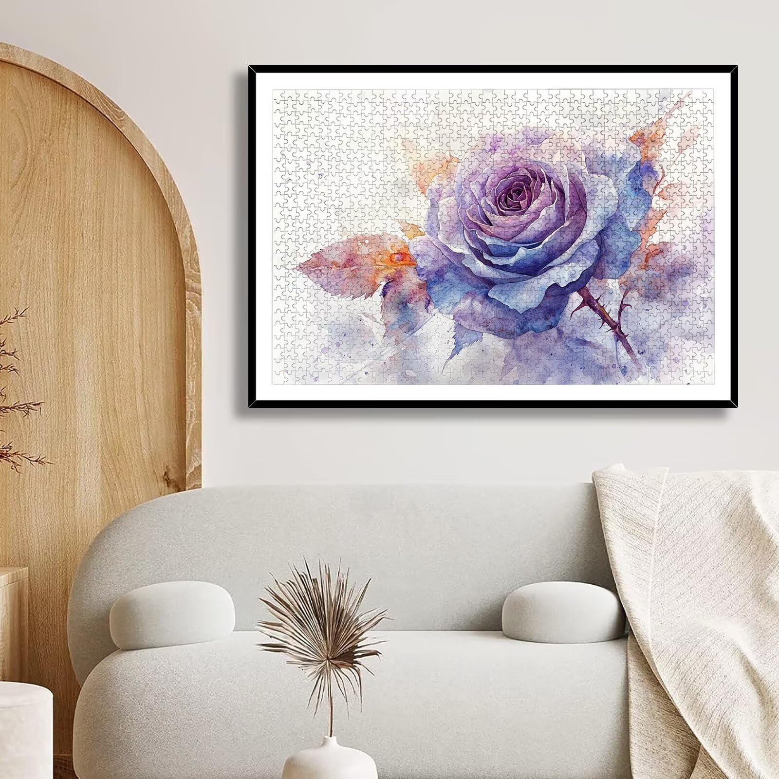 Puzzle 2000 sztuk dla dorosłych dzieci, puzzle z drewnianym kwiatem dla dorosłych, wymagające różowe łamigłówki, rodzinne gry edukacyjne, łamigłówki z pudełkiem do dekoracji domu, prezent dla kobiet i