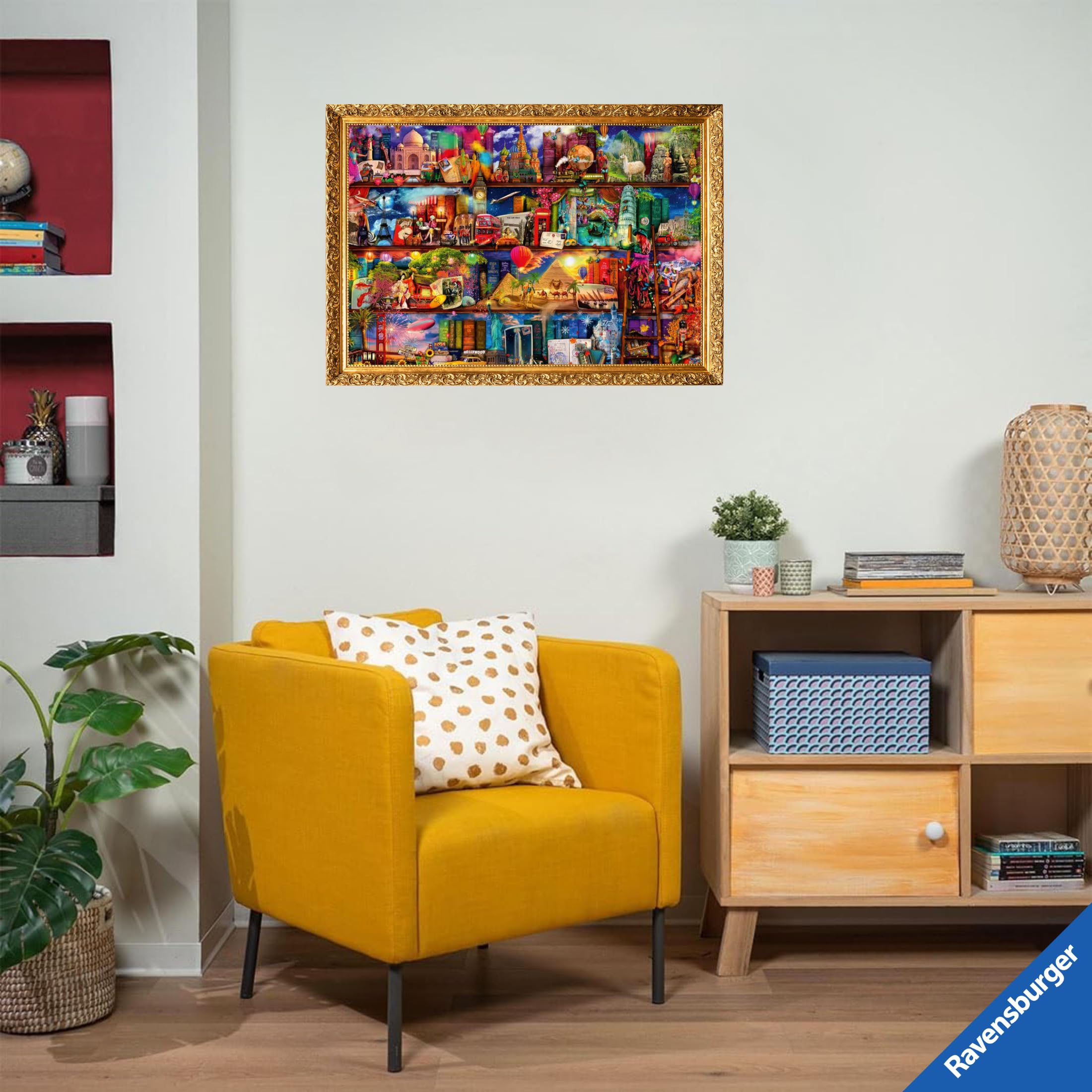 Ravensburger - Puzzle 2000 Pezzi Miracoloso Mondo Dei Libri | Puzzle 2000 Pezzi | Rompicapo Adulti E Bambini Dai 14 Anni In Su | Regalo Per Bambini E Adulti | Misure 98x75cm