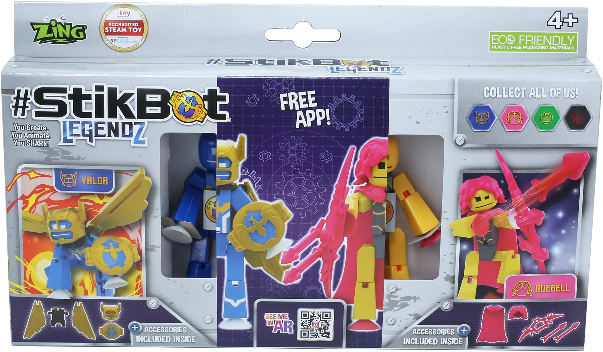 StikBot Legendz 2pk Valor & Ruebell