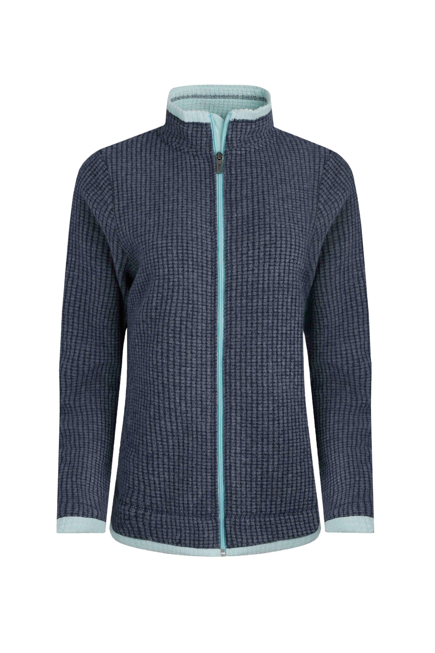 Weird Fish Women's Rich Navy Ariana Full Zip Grid Fleece Size 22. (Jumper/Sweater/Fleece)