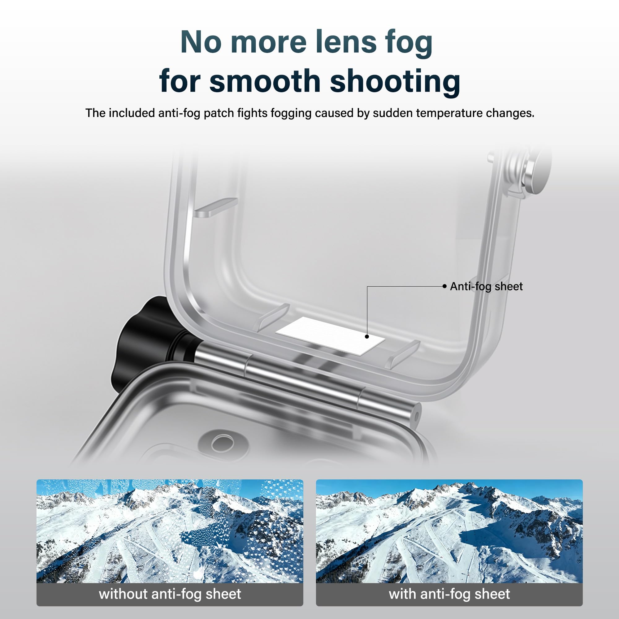 Walking Way Custodia Impermeabile per DJI Osmo 360, Alloggiamento per Fotocamera Subacquea Touch-Screen Anti-Appannamento, Immersioni Profonde fino 45m Supporto Sgancio Rapido, Accessori a Vite