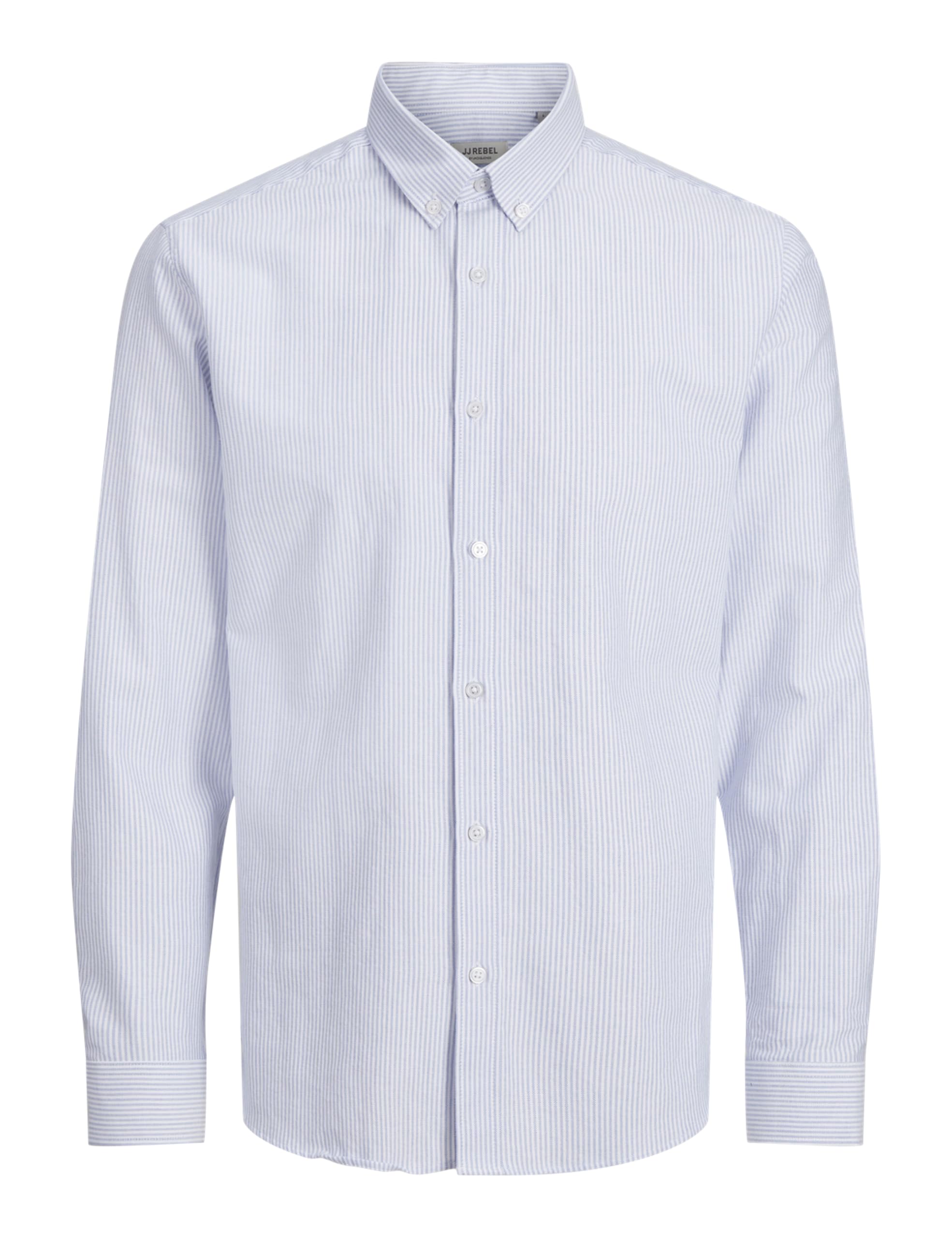 Jj Rebel Men's Infinity/Stripes: White Jreboscar Shirt Ls Noos Shirt, L
