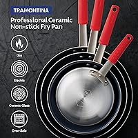 Vista 6 de Tramontina Professional 14-Inch Ceramic Non Stick Extra Large Frying Pan, Heavy-Gauge Aluminum Skillet with Ceramic Nonstick Coating, Dishwasher and