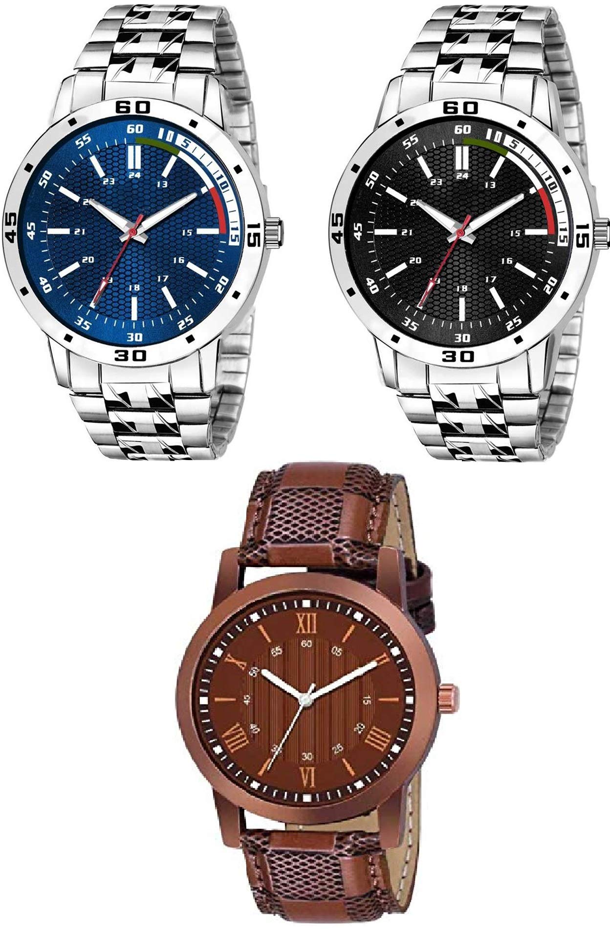 RPS FASHIONWITH DEVICE OF R Analogue Women's Watch (Multicolour Dial Multicolored Strap) (Pack of 3)