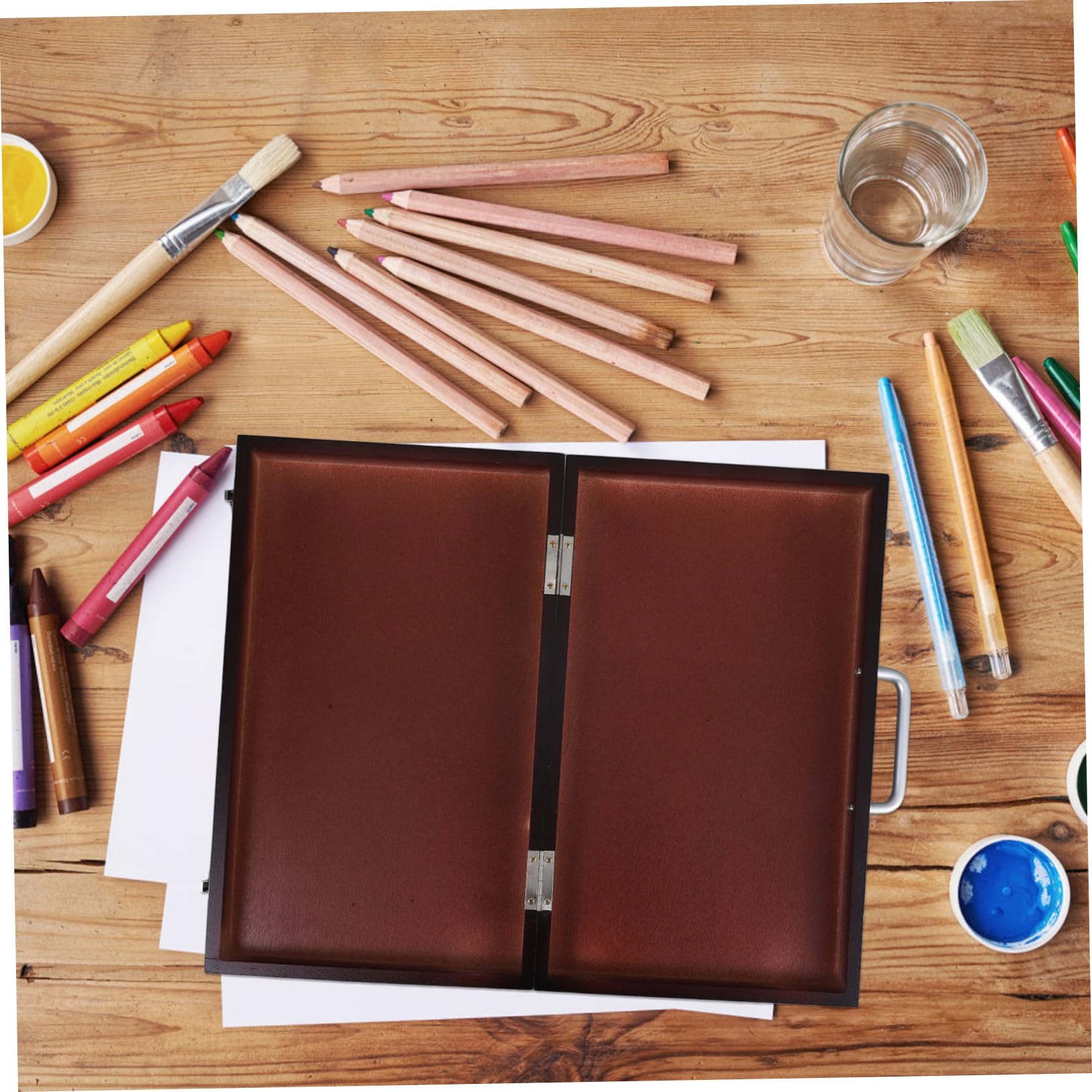 SHINEOFI Mallette de Peinture Portable en Bois pour Croquis Extérieurs