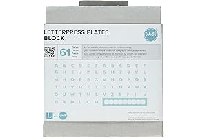 We R Memory Keepers Printing Plate Letter Press-Block Set for Creative Projects