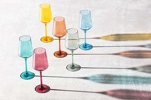 Miniatura 4 de Fortessa Sole Outdoor - Juego de 6 vasos de plástico de copoliéster de alta calidad, resistentes a los golpes, sin BPA, color naranja terracota,