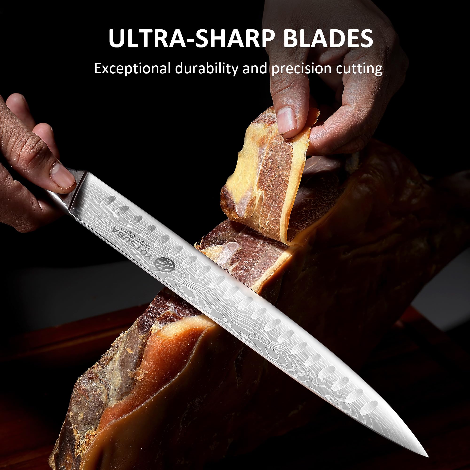 YOTSUBA 10 Inch Japanese Style Premium Natural Rosewood Carving Knife — Amazon image 4