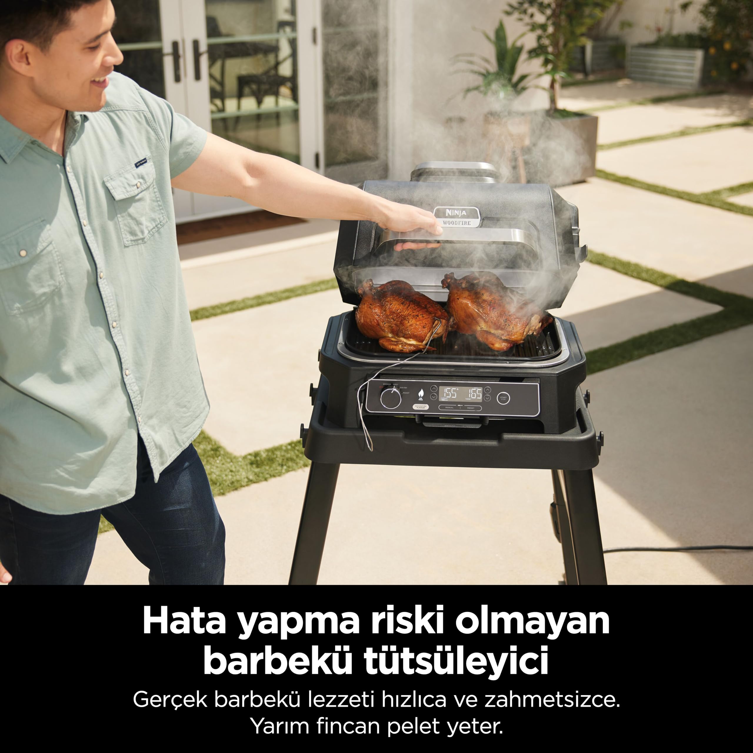 Ninja Woodfire Pro XL Electric BBQ Grill & Smoker OG850EU : Amazon