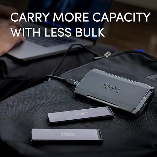 Miniatura 7 de SanDisk Professional SSD Mag Pro Blade de 1 TB - Portátil y modular NVMe SSD Mag, ultraduradera - SDPM1NS-001T-GBAND