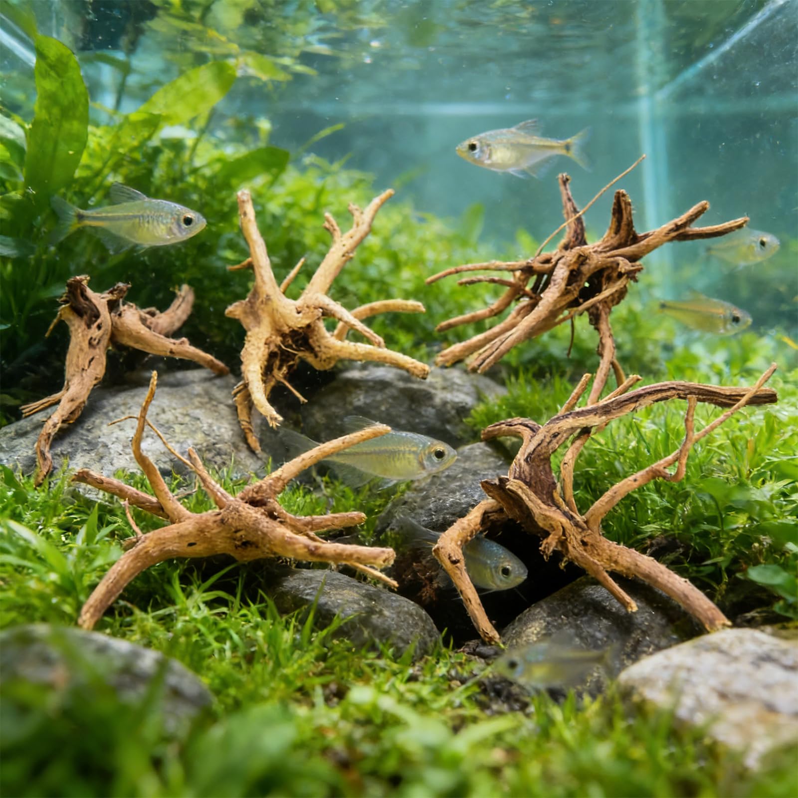 Zestaw korzeni do akwarium, 5 sztuk, 10-15 cm, 15-20 cm, drewno dryfujące, akcesoria dekoracyjne