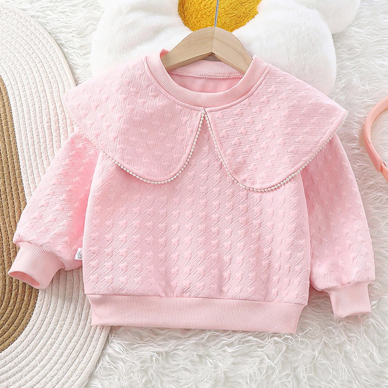 T-shirt à manches longues pour filles et garçons - Chemise pour enfants et tout-petits - T-shirt à manches longues - Chemise unie