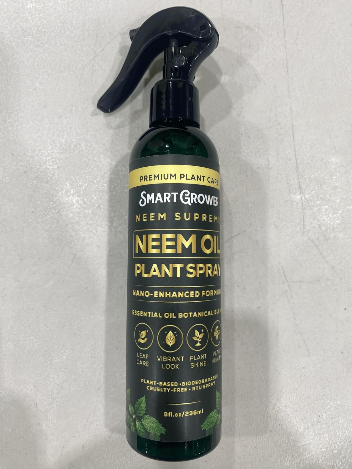 Neem Oil Spray for Plants Botanical Blend – Plant Wash with Natural Essential Oils, Simple Ready-to-Use Plant Spray for Gardens, Houseplants, Indoor & Outdoor Plants – 8 oz