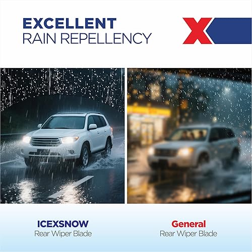 Miniatura 6 de Escobillas de limpiaparabrisas trasero de 10 pulgadas de repuesto para HR-V 21-16, CX-3 21-16, QX80 21-14, Outlander Sport 20-11, RVR 19-10 - 10B