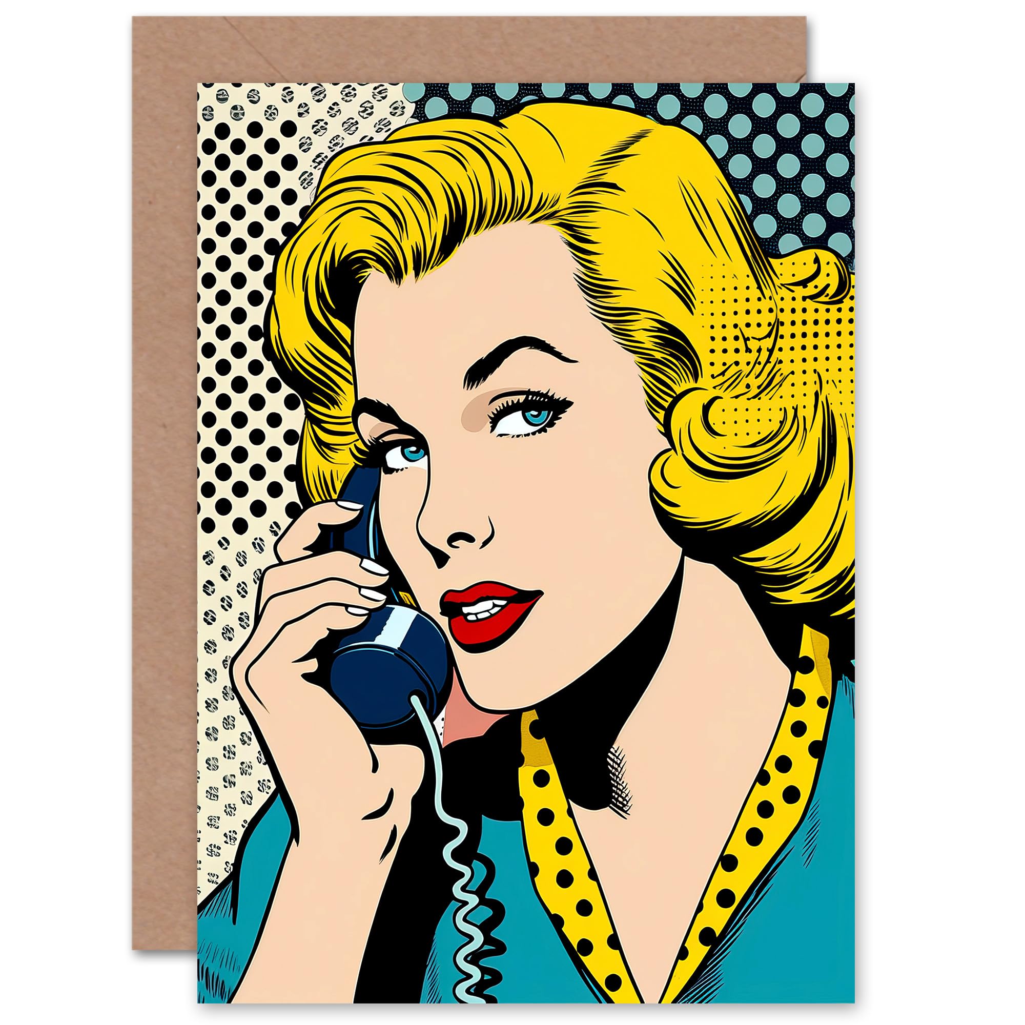 Artery8 - Birthday Greeting Card - Comic Book Style - Polka Dot