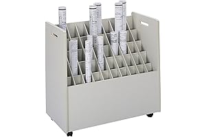 Safco Blueprint Organizer Cart: Mobile storage for blueprints and construction plans