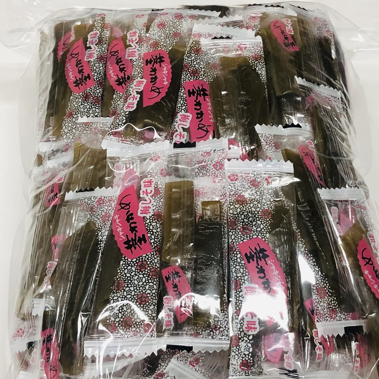 Amazon.co.jp: 内野海産 おつまみ茎わかめ三陸産【 梅しそ味】 業務用