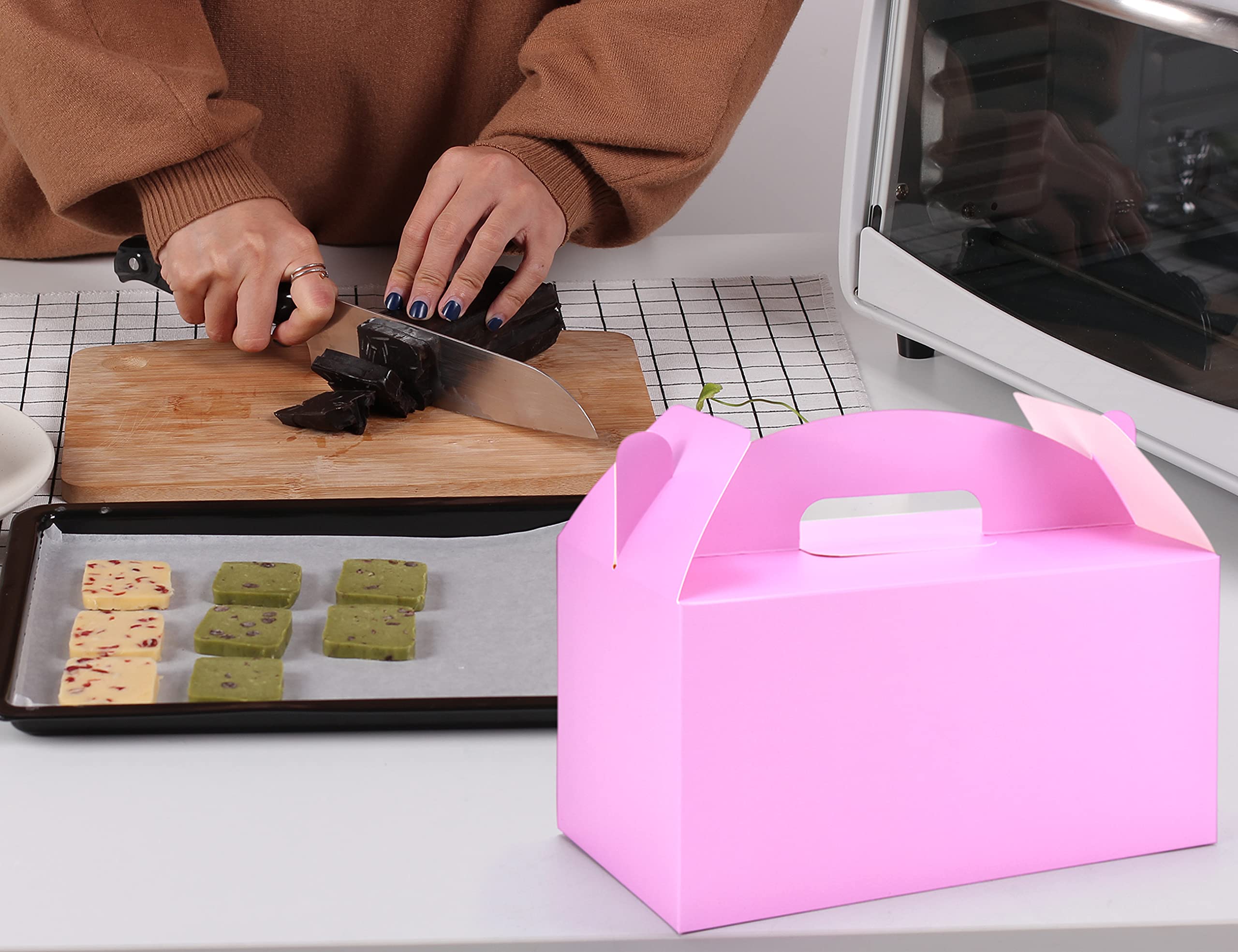 HUAPRINT Cajas de regalo rosas a granel, cajas a dos aguas, paquete de 30 cajas de 9.45 x 5 x 5 pulgadas, cajas de regalo de fiesta para fiesta de cumpleaños, baby shower, boda, Navidad