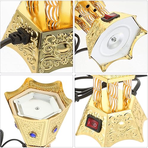 Miniatura 5 de MAGICLULU 1 unids quemador de incienso eléctrico estilo Oriente Medio Incensario eléctrico para oficina en casa nosotros enchufe