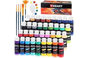 Yeeart 36 Colors Acrylic Paint Set: Unleash Your Inner Artist!