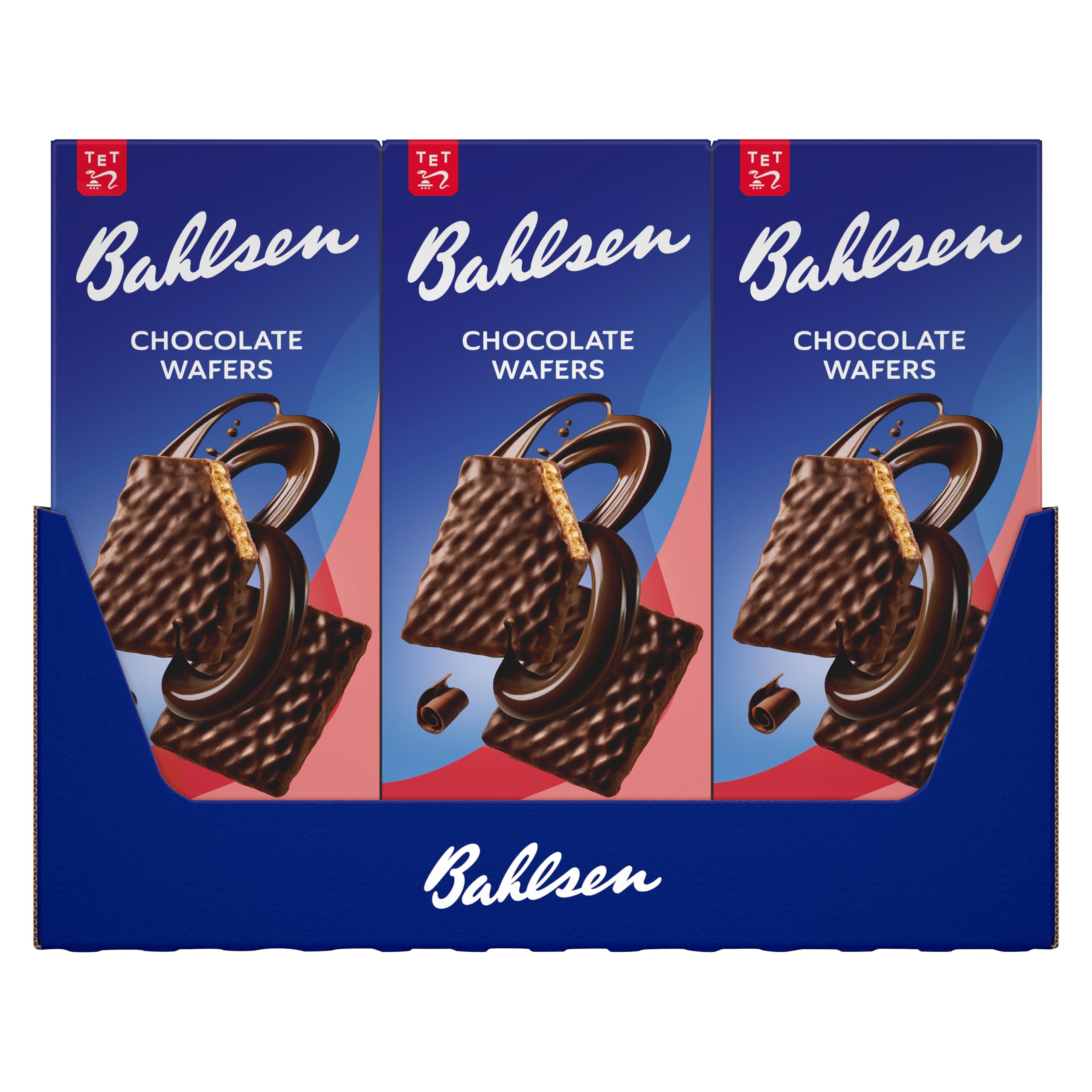 Bahlsen Chocolate Wafers Edelherb - Schokowaffeln, 12x100g