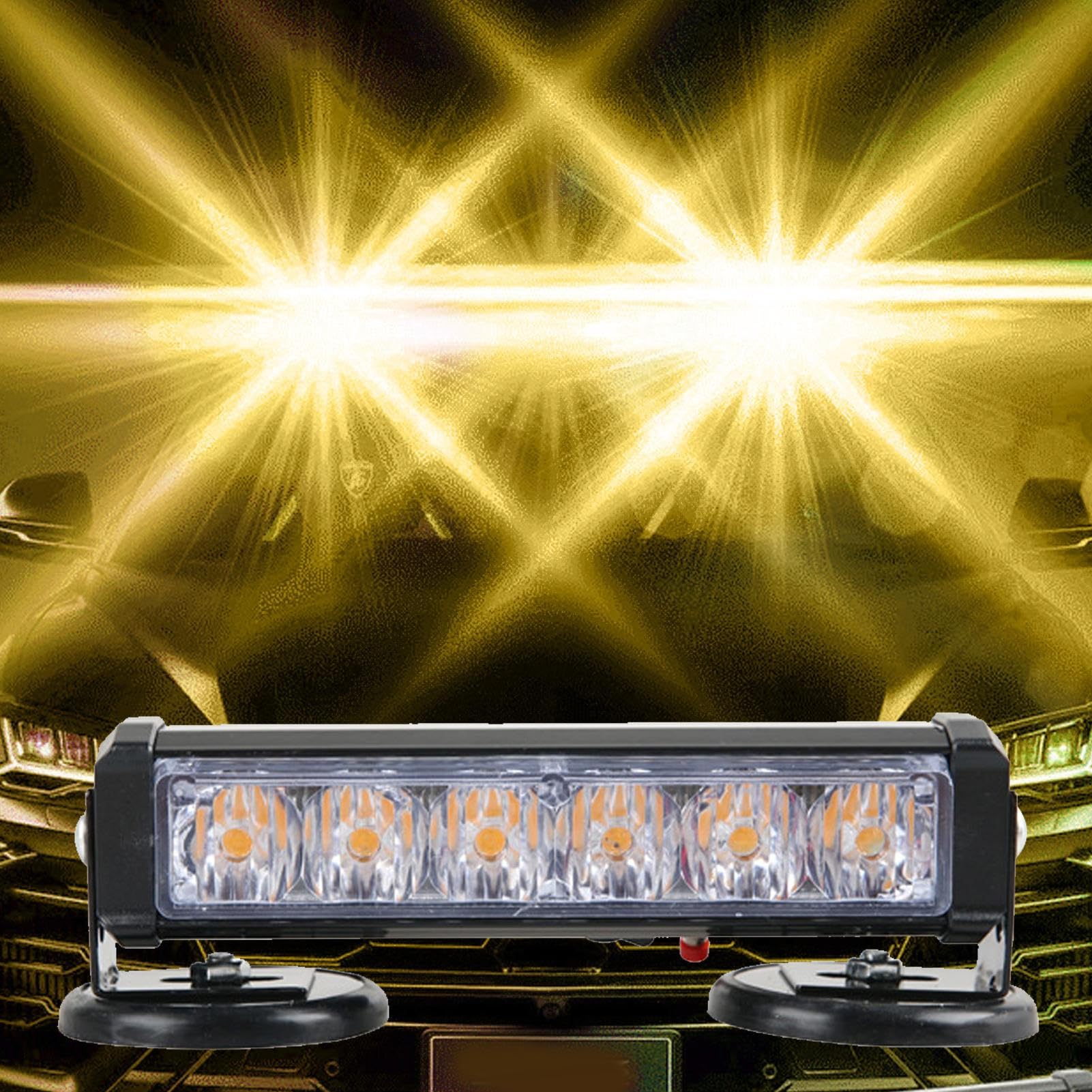 Lampe Flash magnétique puissante pour Voiture, Barre Lumineuse LED pour camions, Lumière étanche, Voyant d'avertissement Rechargeable, Torche de Danger pour carrosserie