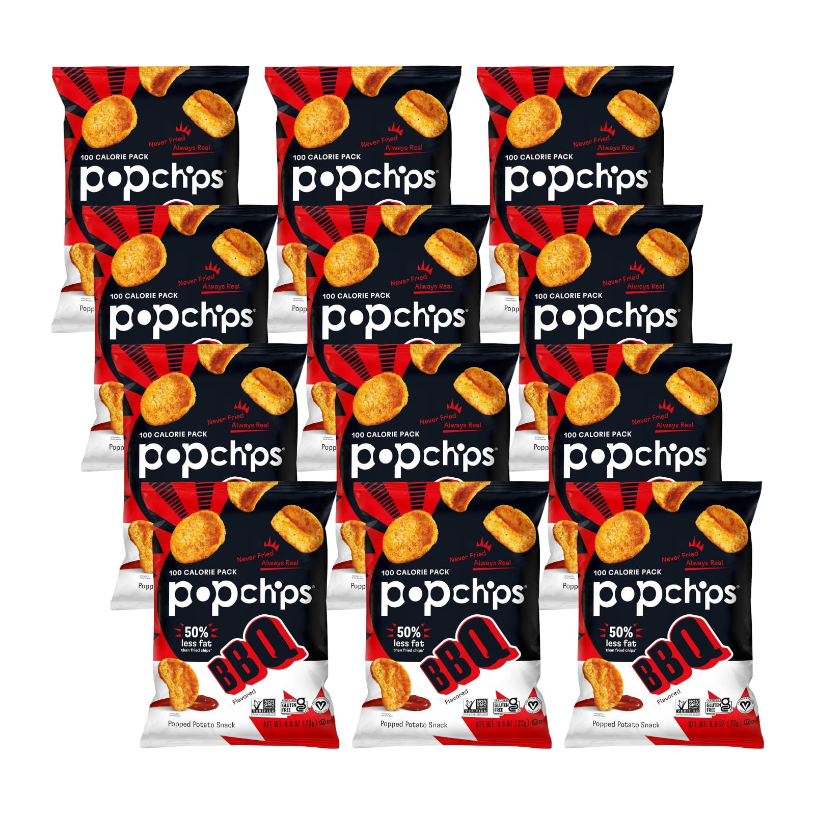 popchipsBBQ Popped Potato Chips, 5 Ounce - 12 per case.