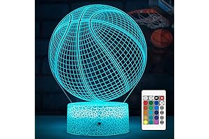 Basketball Night Light for Teen Girls Bedroom