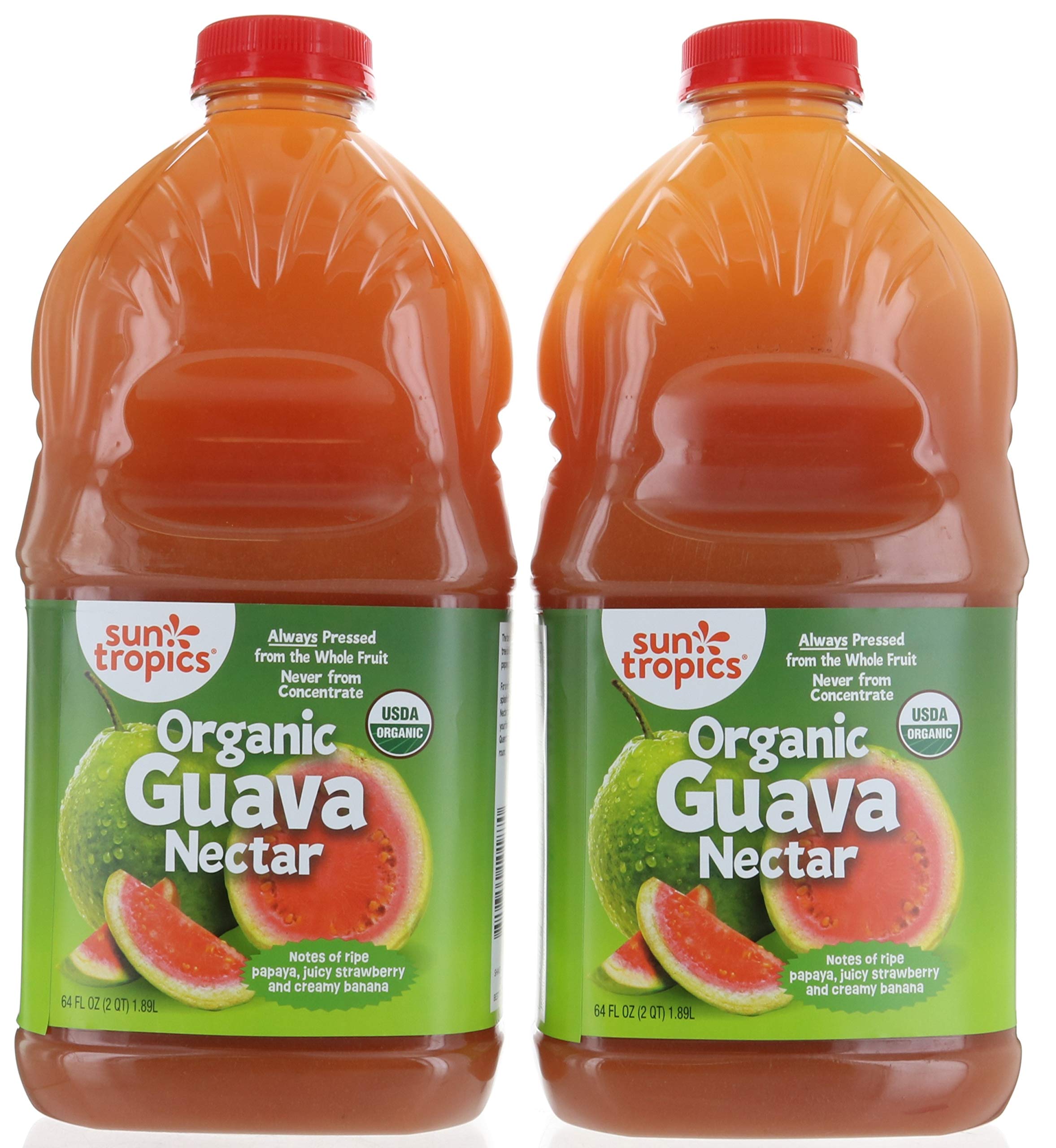 Sun Tropics Organic Guava Nectar 2 Pack, 64oz each, USDA Organic, Non GMOUSDA Organic